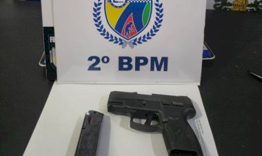 Homem é Detido em Barra do Garças por Porte Ilegal de Pistola 9mm Furtada