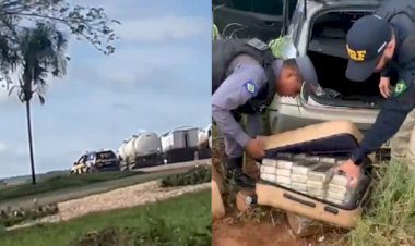 Perseguição policial termina com apreensão de mais de 200 kg de drogas em Barra do Garças