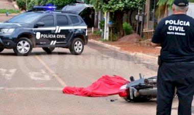 Caminhoneiro invade preferencial, mata motociclista e foge em MT