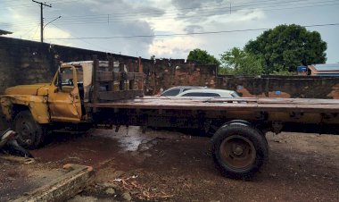 PM faz apreensão de caminhão sem condições de circulação em Campinápolis