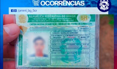 Jovem é preso em Pontal do Araguaia ao apresentar CNH falsificada com erro grotesco