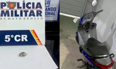Menor de 15 anos é flagrado pilotando Biz e tenta fugir da PM em Barra do Garças