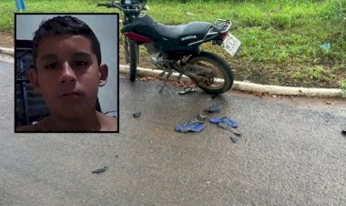 Menino de 13 anos morre acidente de moto e irmão gêmeo fica ferido em MT