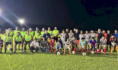 Epac realiza jogos festivos alusivos a inauguração da iluminação de led do campo de futebol