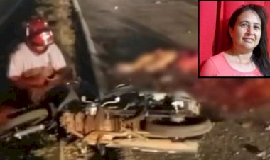 Mulher morre esmagada e marido fica gravemente ferido em acidente no interior do Estado