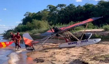 Flutuador de avião quebra e piloto afunda no Rio Araguaia, dizem bombeiros