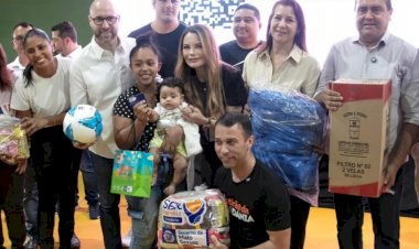 Primeira-dama de MT e Setasc entregam cestas de alimentos, cartões e serviços gratuitos em Primavera do Leste