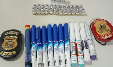 Mais de 10 canetas emagrecedoras e frascos irregulares são apreendidos em clínica em cidade no Araguaia (MT)