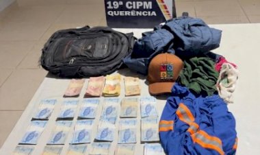 PM prende suspeito de furto após perseguição sobre telhados em Querência