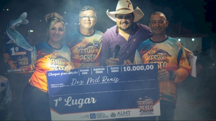 Equipe de Nova Xavantina foram os campeões do 17° Festival de Pesca de Cachoeira da Fumaça