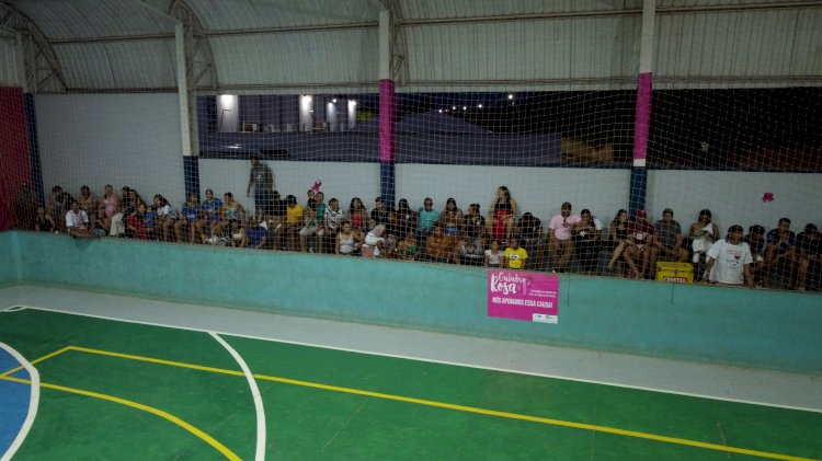 2ª Taça Outubro Rosa de Futsal é realizada em Nova Nazaré; vídeo