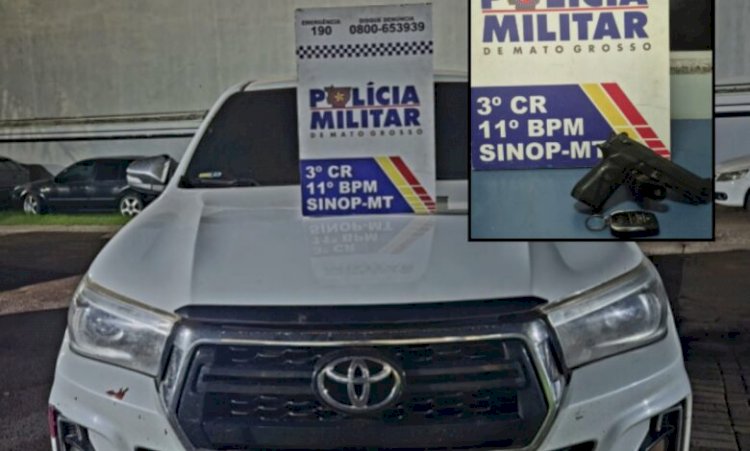 Dono de caminhonete é vítima de sequestro à mão armada no interior do Estado