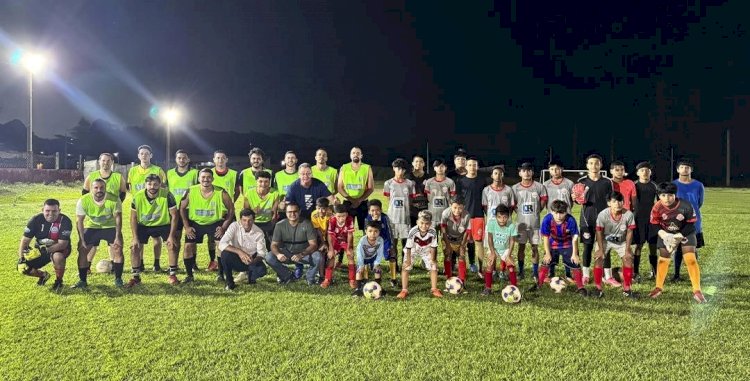 Epac realiza jogos festivos alusivos a inauguração da iluminação de led do campo de futebol