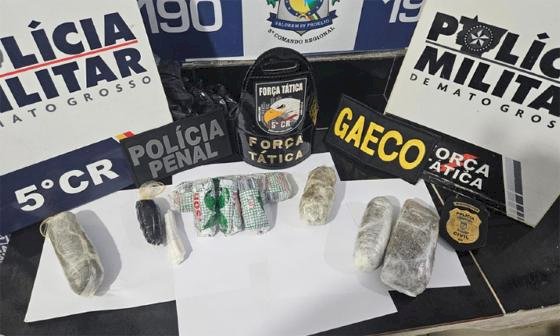 Cinco mulheres são presas ao tentar entrar com drogas na cadeia pública de Barra do Garças