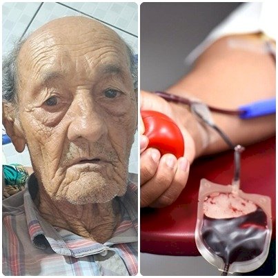 Idoso internado na UTI precisa de qualquer tipo de sangue; doadores comparecerem ao Hemocentro