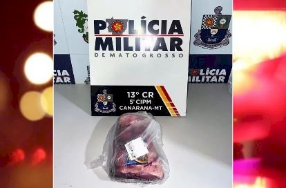 Homem é preso após furtar peça de picanha em mercado de Canarana