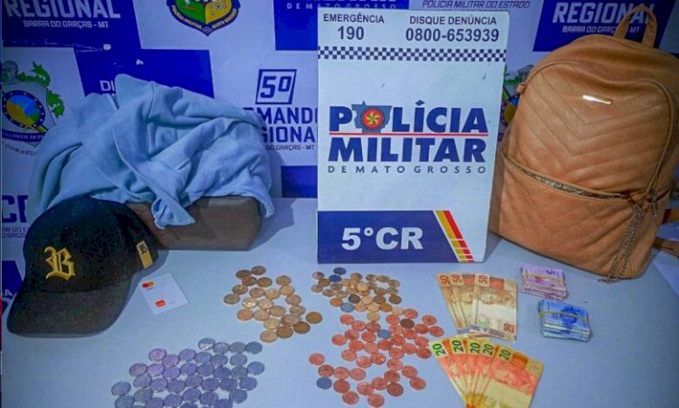 Homem é preso após roubar farmácia no setor central de Barra do Garças