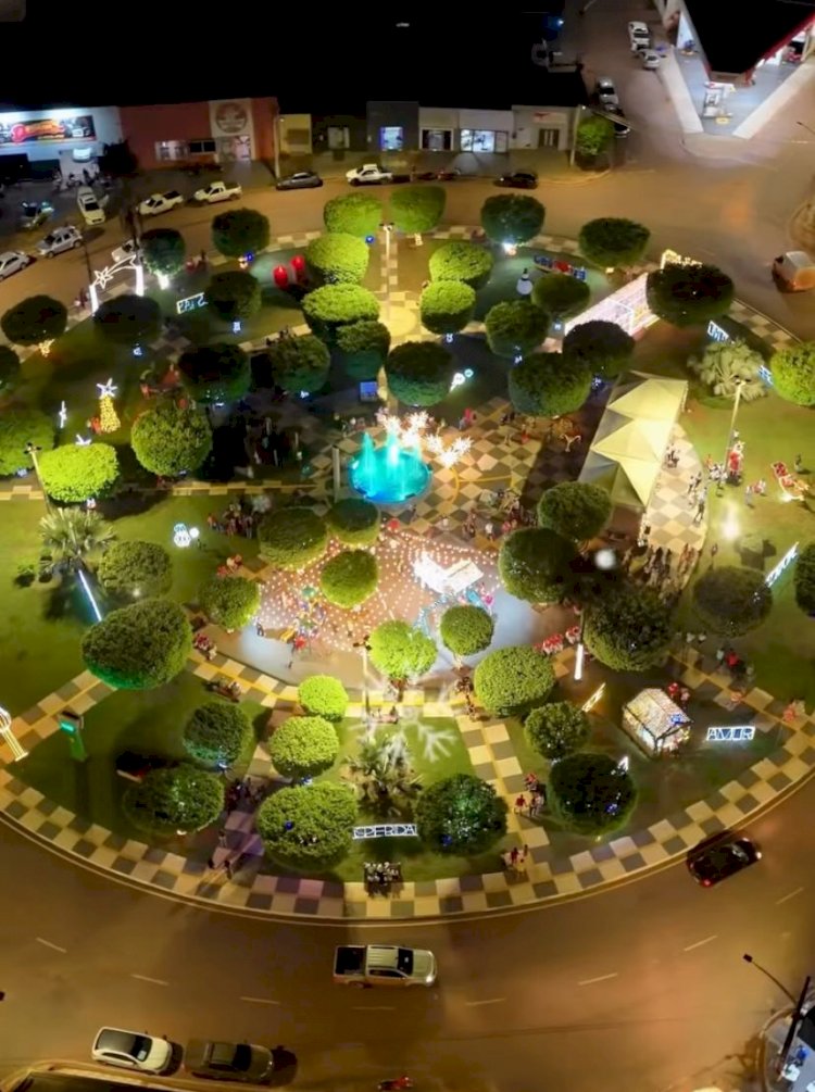 Novo São Joaquim celebra o Natal com alegria, luzes e a chegada do Papai Noel