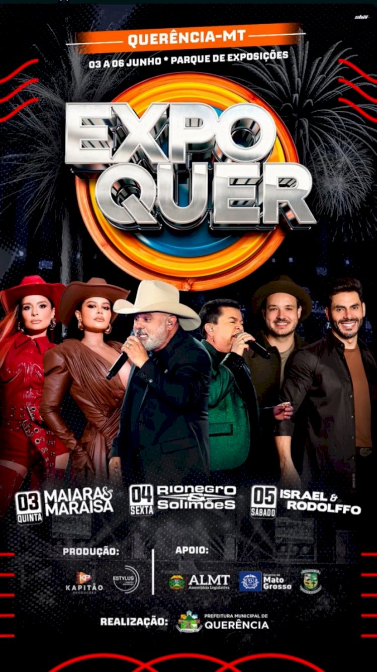 Expoquer 2026 é confirmada para junho com grandes shows nacionais em Querência (MT)
