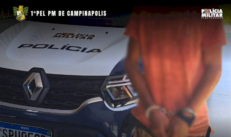 Homem é preso em flagrante suspeito de estupro e agressão contra mulher em Campinápolis